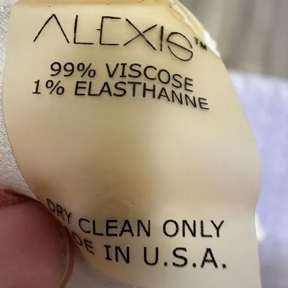 ALEXIS White Wide Leg Palazzo Pants – Size L | 99% Viscose | Made in USA - Picture 3 of 5